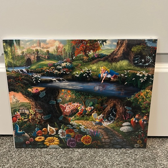 Thomas Kinkade Alice in Wonderland Print - Picture 1 of 2